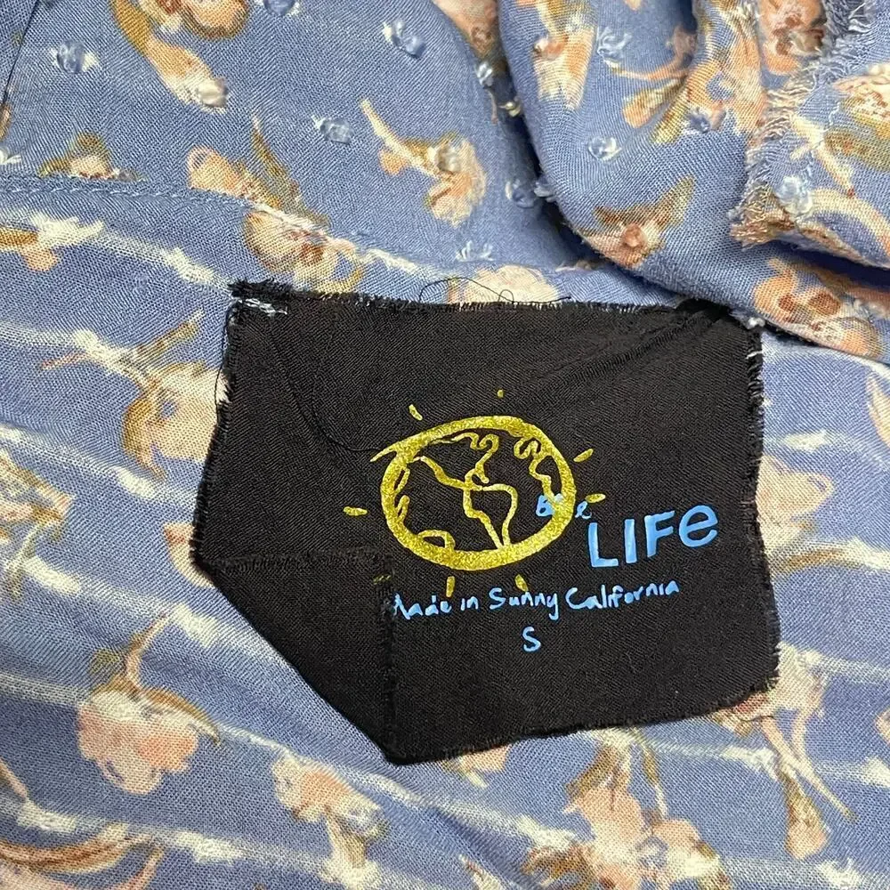 Planet Blue Life Mini Skort Skirt and Top Matching Set Size S